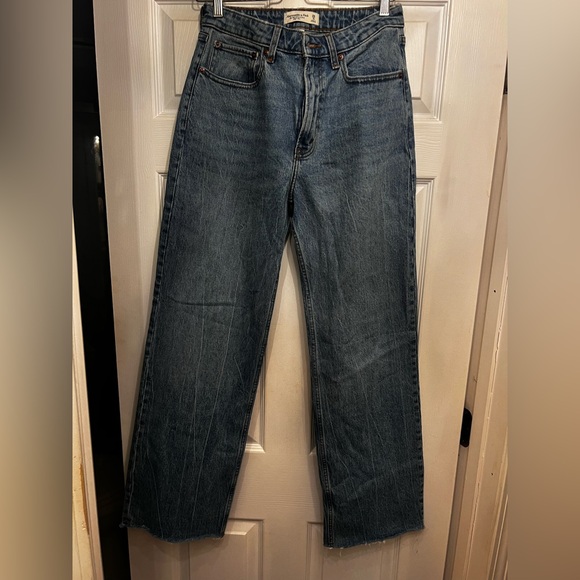 Abercrombie & Fitch Denim - Abercrombie & Fitch High-Rise Wide-Leg Blue Jeans